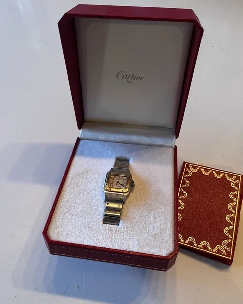 Montre santos cartier pour femme des années 1990 1057930 02462