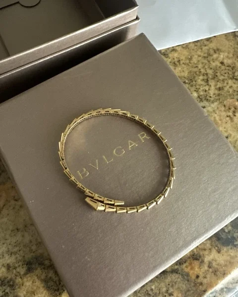 Bracelet bvlgari serpenti viper en or jaune 18 carats, taille m