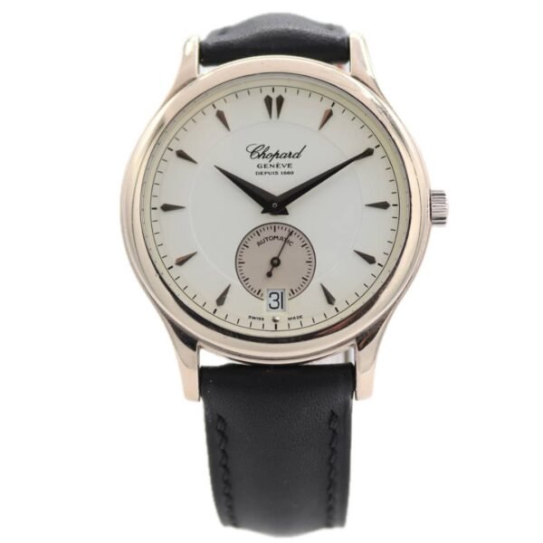 Montre-bracelet Chopard 161860-1001 LUC pour homme, micro-rotor, or blanc 18 carats
