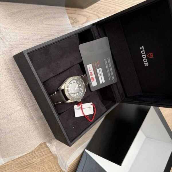TUDOR Black Bay 58 Silver 925 Watch With Leather Strap