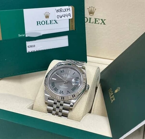 Rolex Datejust 126334 Wimbledon Lunette cannelée sur Jubilee 2020 Ensemble complet 41 mm