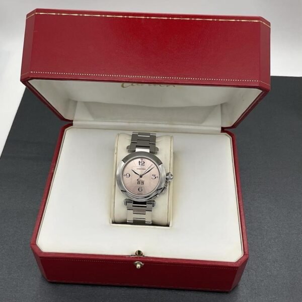 Montre Cartier Pasha Automatique Cadran Rose Référence 2475 – Coffret et Papiers
