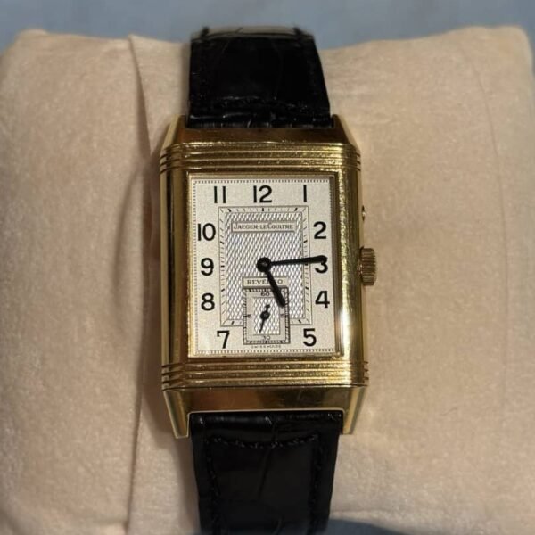 Montre mécanique Jaeger-LeCoultre Reverso Duoface pour homme, or 18 carats, 26 mm